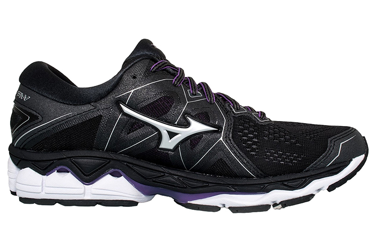 【代購】Mizuno Wave Sky 2 Cozy Wear resistant Black White Women's
