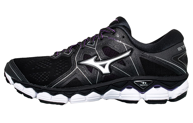 【代購】Mizuno Wave Sky 2 Cozy Wear resistant Black White Women's