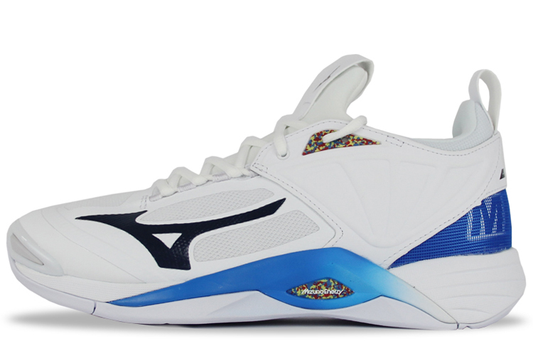 【代購】Mizuno Wave Momentum 2 'White Black Blue'