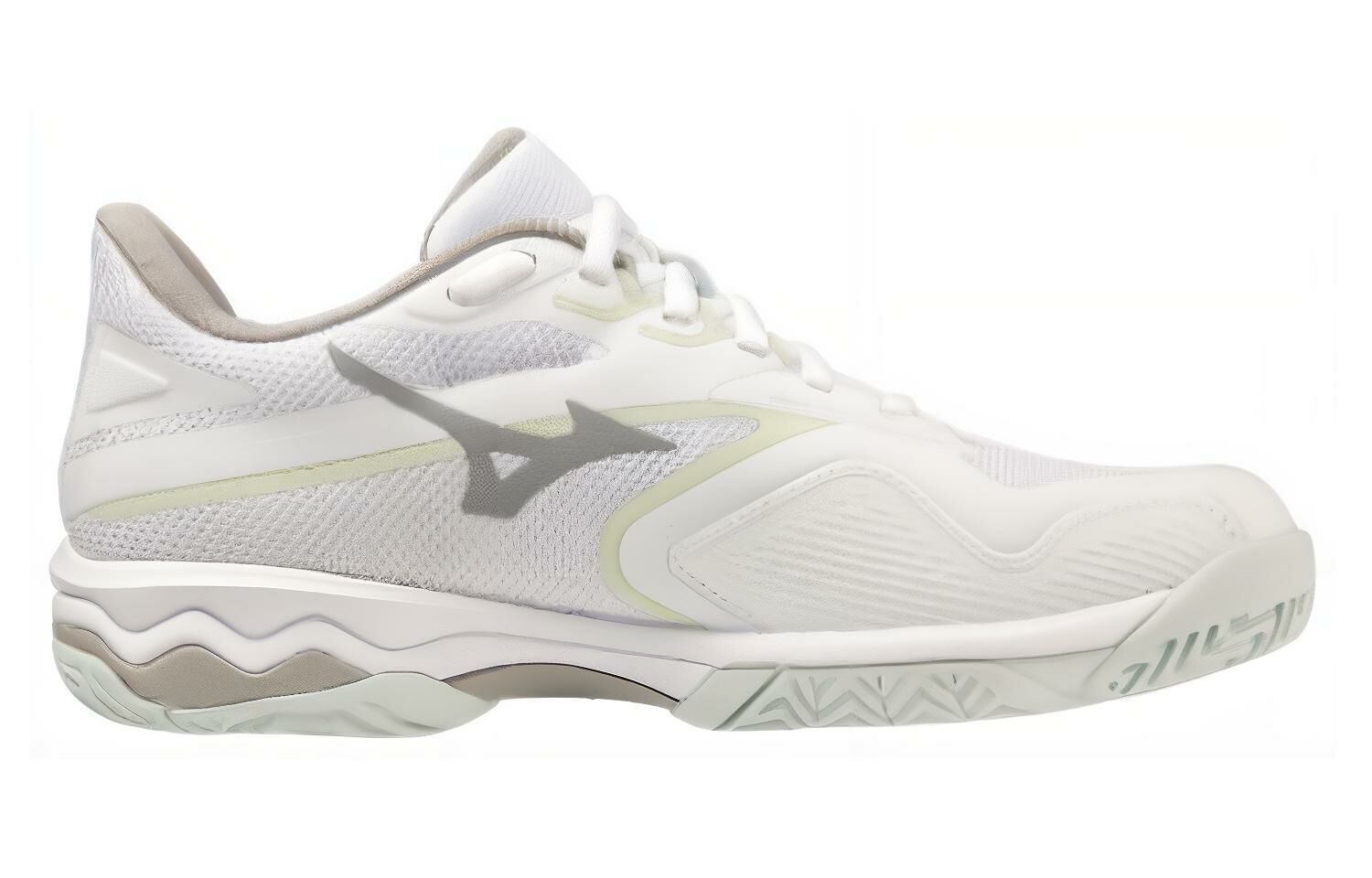 【代購】Mizuno Wave Exceed Light 2 Ac Cushioning Wear-Resistant Low-Top Tennis Shoes Women's White Green