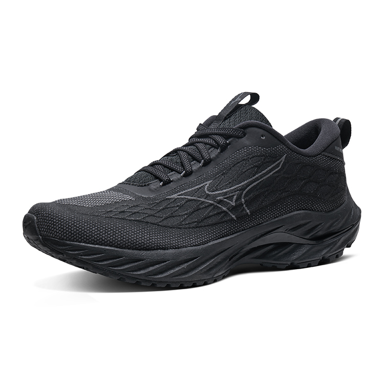 【代購】Mizuno Wave Inspire 20 Anti-Slip Wear-Resistant Low-Top Running Shoes Men's Black Gray Color