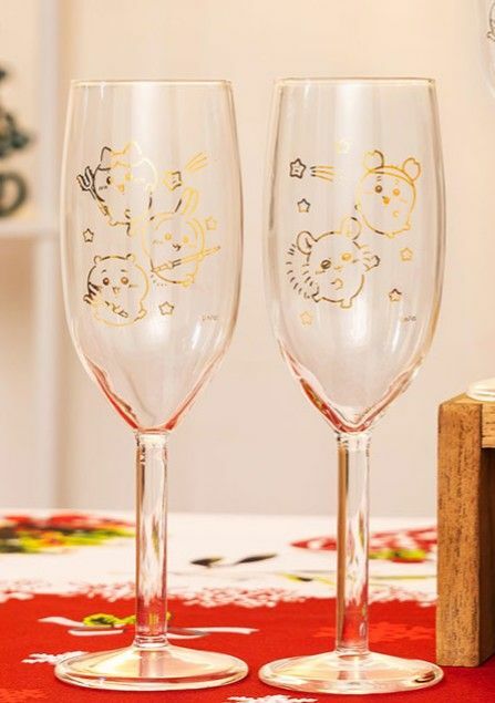 CHIIKAWA  玻璃杯 SET 金色 #236