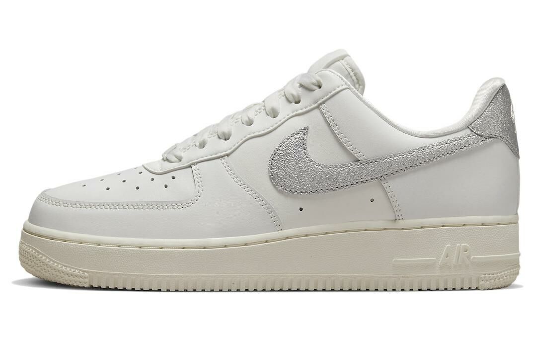 【代購】Nike Air Force 1 '07 Summit White Sail White Metallic Silver Women's