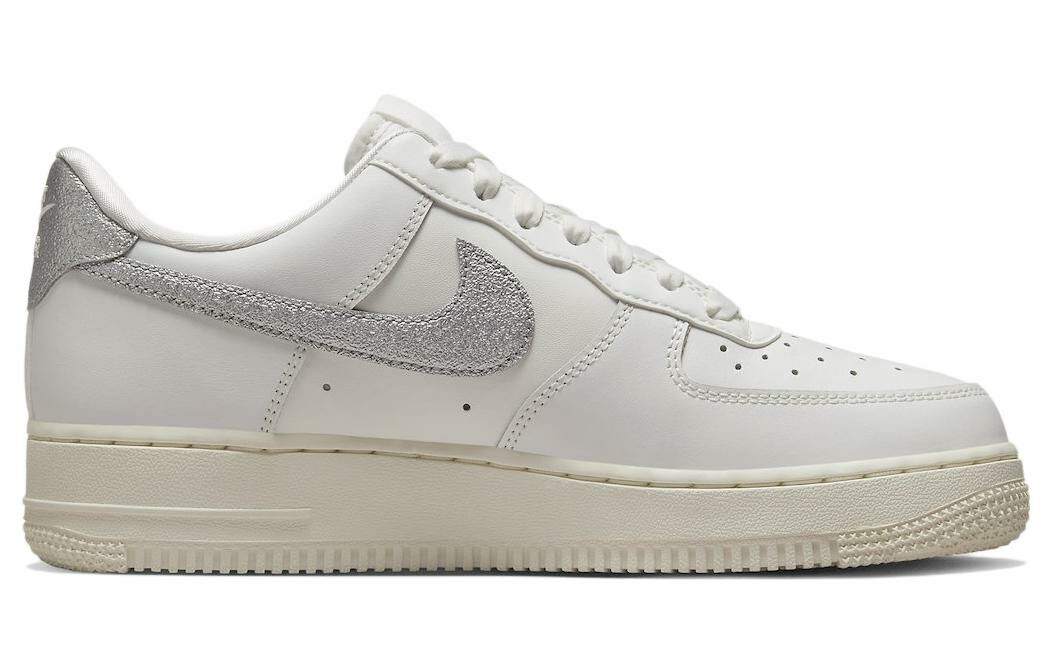 【代購】Nike Air Force 1 '07 Summit White Sail White Metallic Silver Women's
