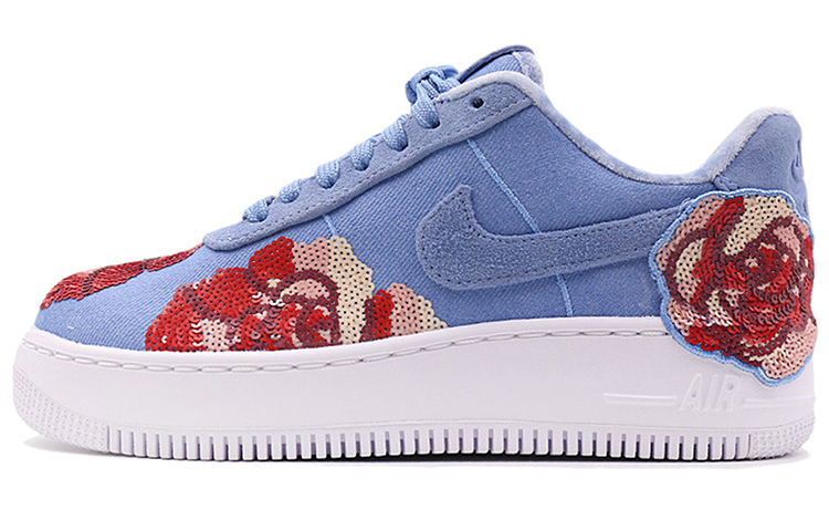 【代購】Nike Air Force 1 Upstep Low Denim Rose Sky Women's