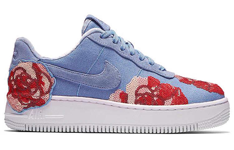 【代購】Nike Air Force 1 Upstep Low Denim Rose Sky Women's