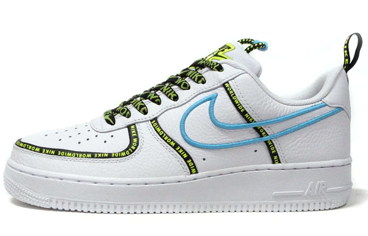 【代購】Nike Air Force 1 Low Worldwide White Blue Fury Volt