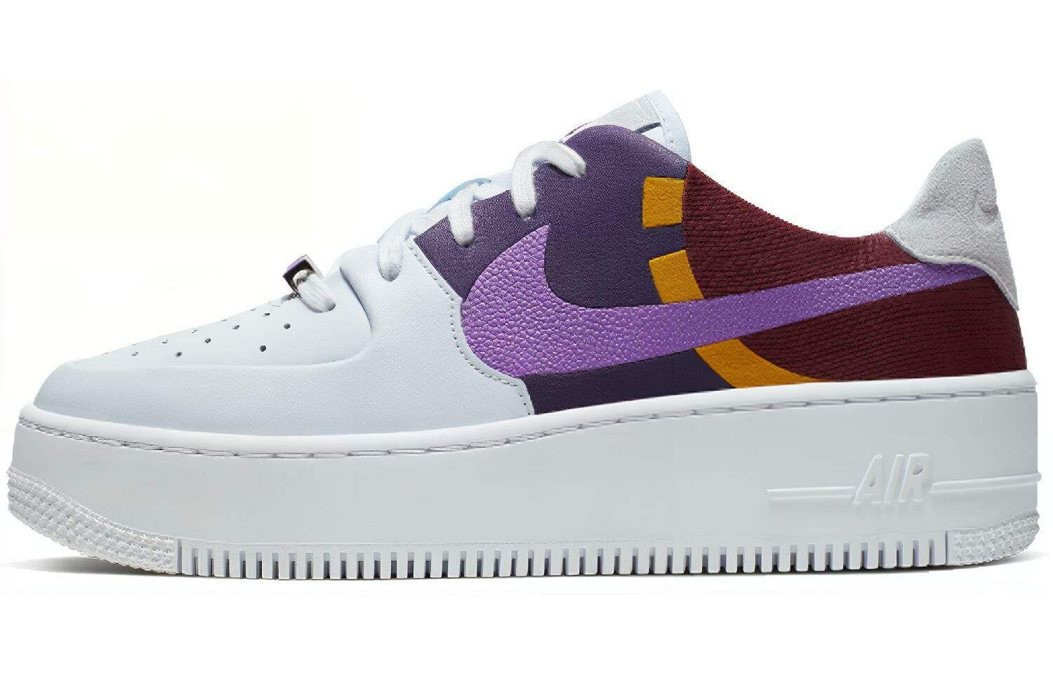 【代購】Nike Air Force 1 Sage Low Lx Grey Dark Orchid Women's