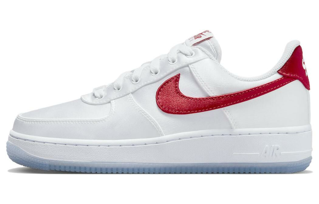 【代購】Nike Air Force 1 Low '07 Satin White Varsity Red Women's