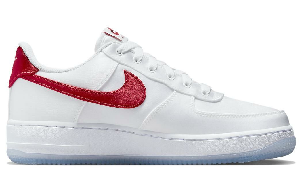 【代購】Nike Air Force 1 Low '07 Satin White Varsity Red Women's