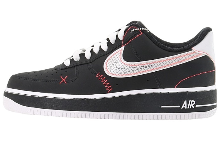 【代購】Nike Air Force 1 Low Schematic Black White Bright Crimson
