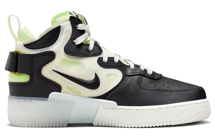 【代購】Nike Air Force 1 React Mid Black Sail Ghost Green