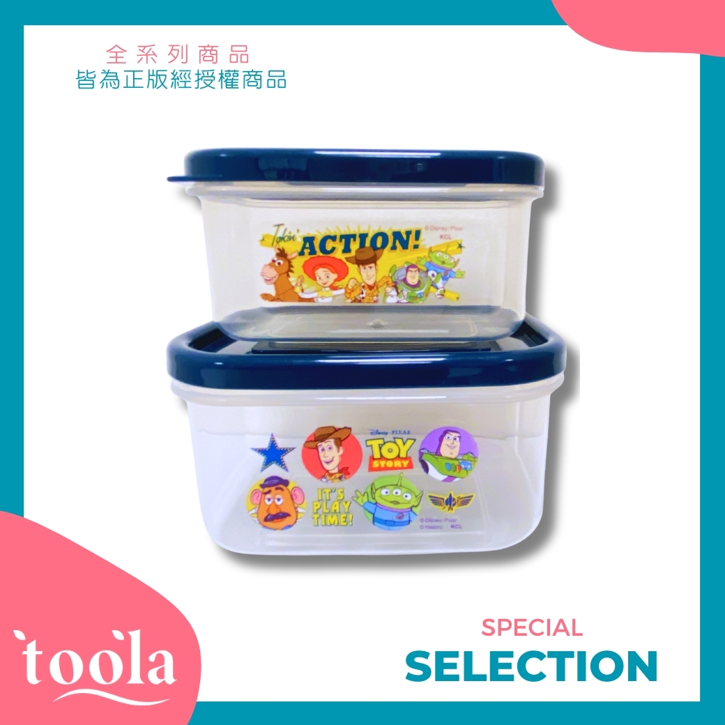 【正版授權】DISNEY 玩具總動員 密封盒_分裝盒_副食品分裝盒_共2入_220ml&130ml