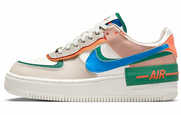 【代購】Nike Air Force 1 Low Shadow Sail Signal Blue Green Women's