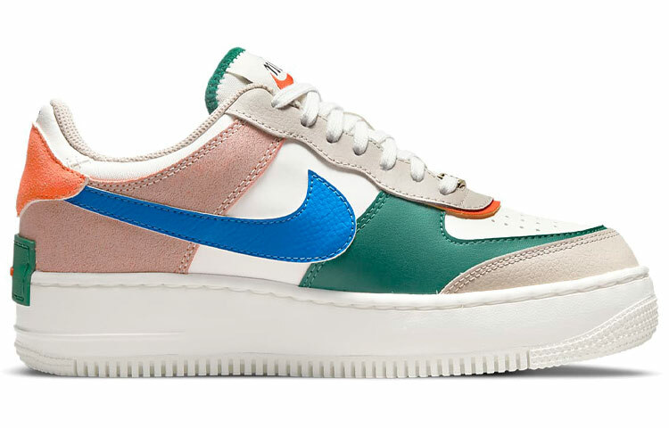 【代購】Nike Air Force 1 Low Shadow Sail Signal Blue Green Women's