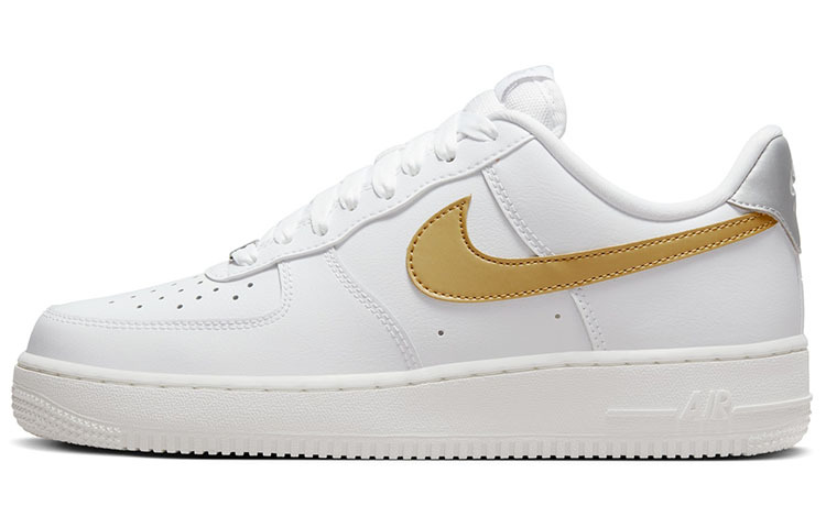 【代購】Nike Air Force 1 Low '07 White Metallic Gold Women's