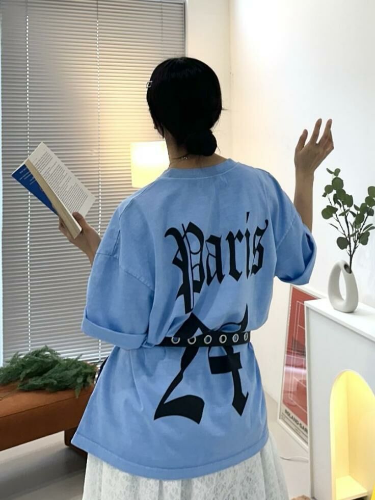 英文字短袖Tee 40324-013T