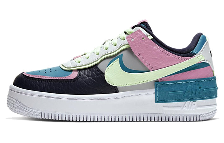 【代購】Nike Air Force 1 Low Shadow Barely Volt Oracle Aqua Women's