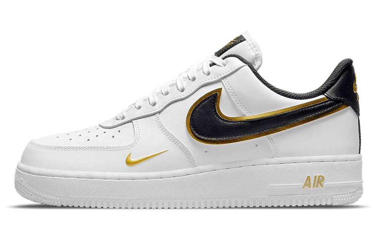 【代購】Nike Air Force 1 Low '07 LV8 Double Swoosh White Metallic Gold