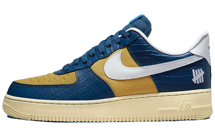 【代購】Nike Air Force 1 Low Sp Undefeated 5 On It Blue Yellow Croc