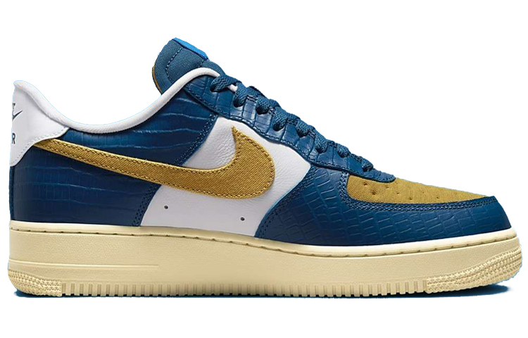 【代購】Nike Air Force 1 Low Sp Undefeated 5 On It Blue Yellow Croc