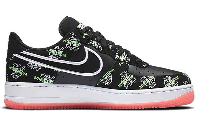 【代購】Nike Air Force 1 Low '07 LV8 Worldwide Pack Katakana Black