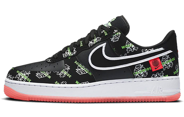【代購】Nike Air Force 1 Low '07 LV8 Worldwide Pack Katakana Black