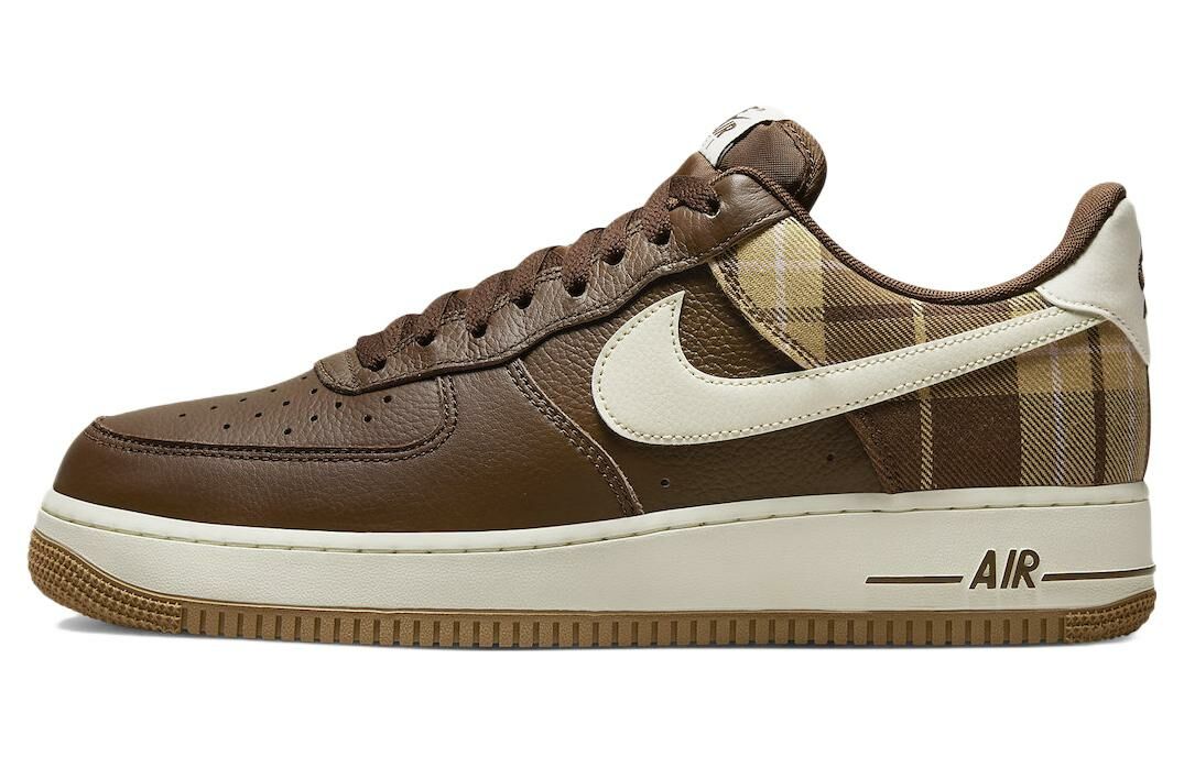 【代購】Nike Air Force 1 Low '07 Lx Brown Plaid