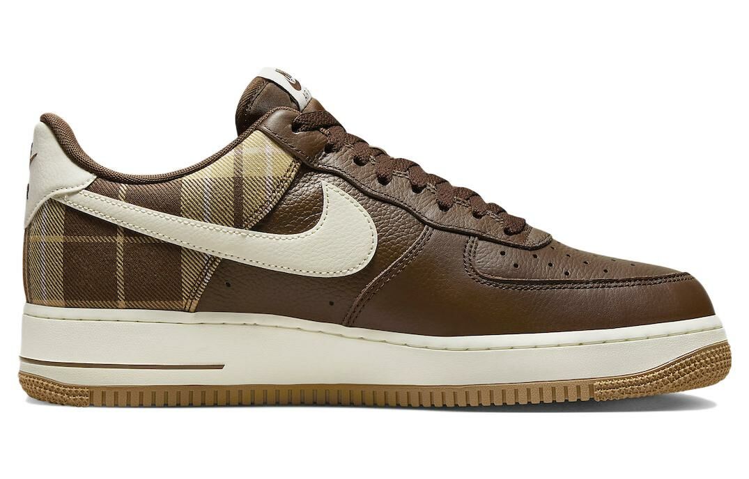 【代購】Nike Air Force 1 Low '07 Lx Brown Plaid
