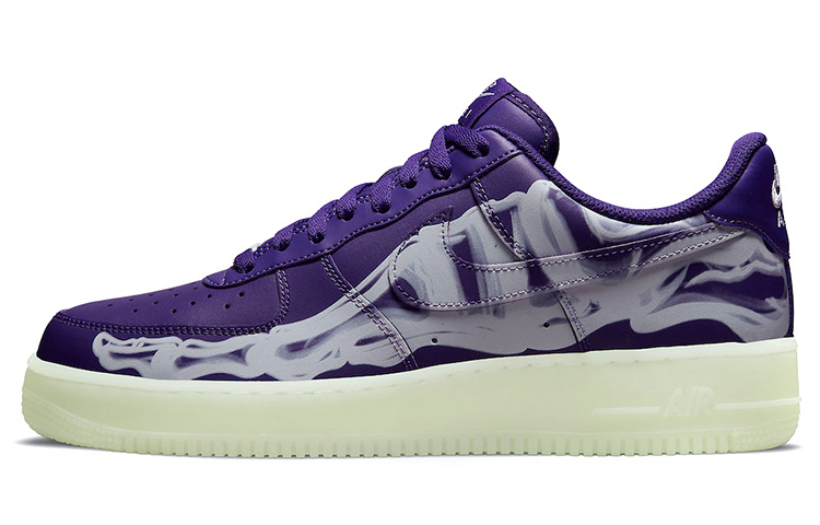 【代購】Nike Air Force 1 Low '07 Qs Purple Skeleton Halloween 2021