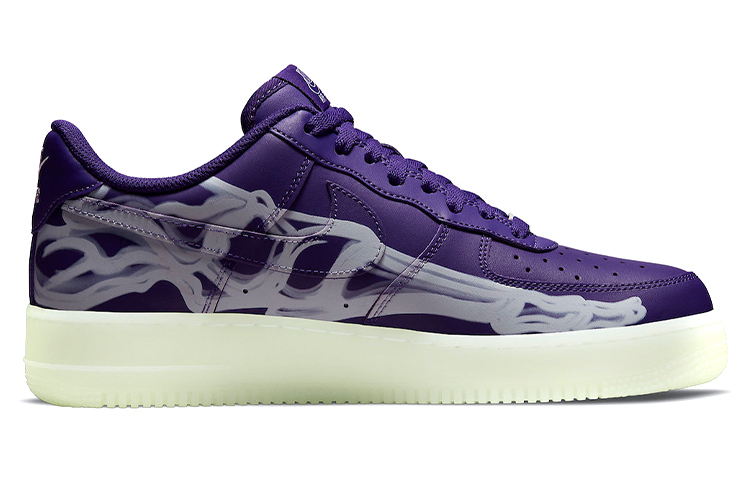 【代購】Nike Air Force 1 Low '07 Qs Purple Skeleton Halloween 2021