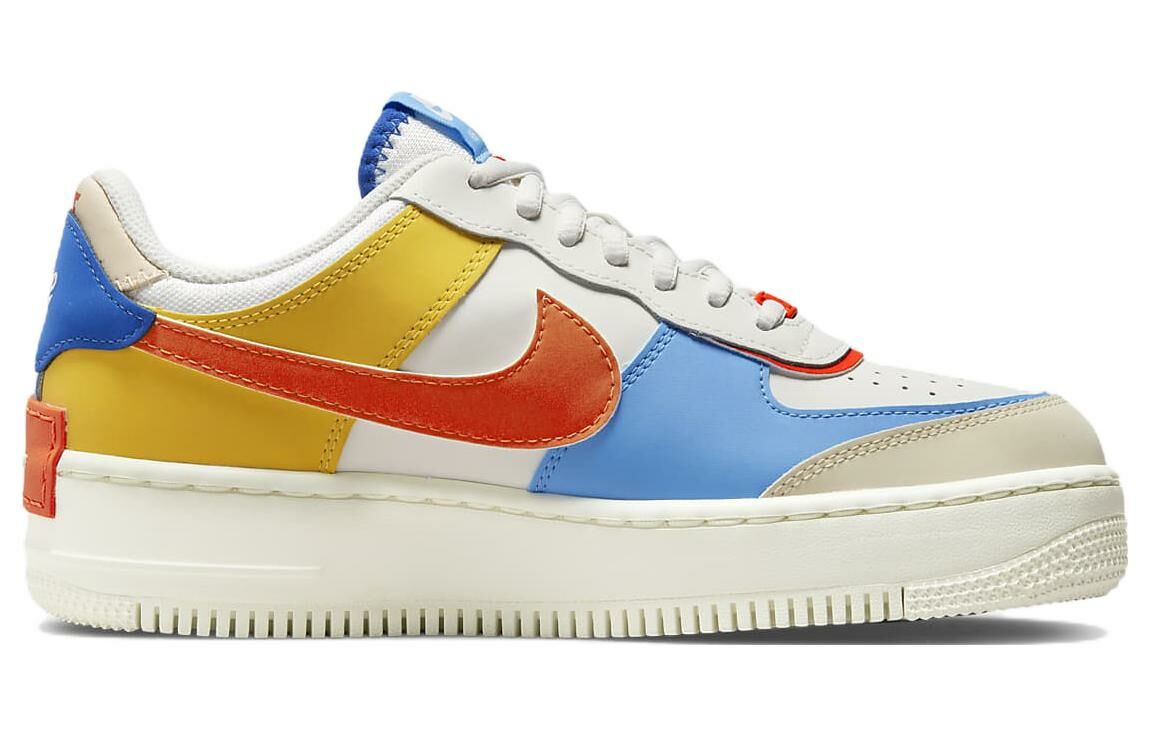 【代購】Nike Air Force 1 Low Shadow Sail Game Royal Rush Orange University Blue Women's