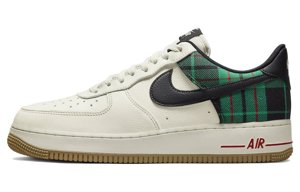 【代購】Nike Air Force 1 Low '07 Lx Plaid Pale Ivory Stadium Green