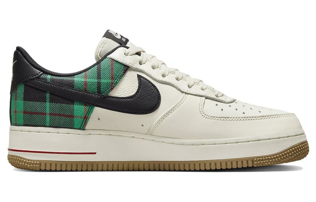 【代購】Nike Air Force 1 Low '07 Lx Plaid Pale Ivory Stadium Green