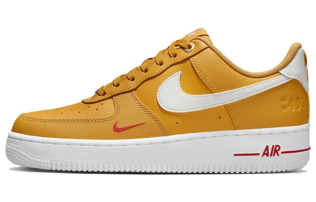 【代購】Nike Air Force 1 Low '07 Se 40th Anniversary Yellow Ochre Mini Swoosh Women's