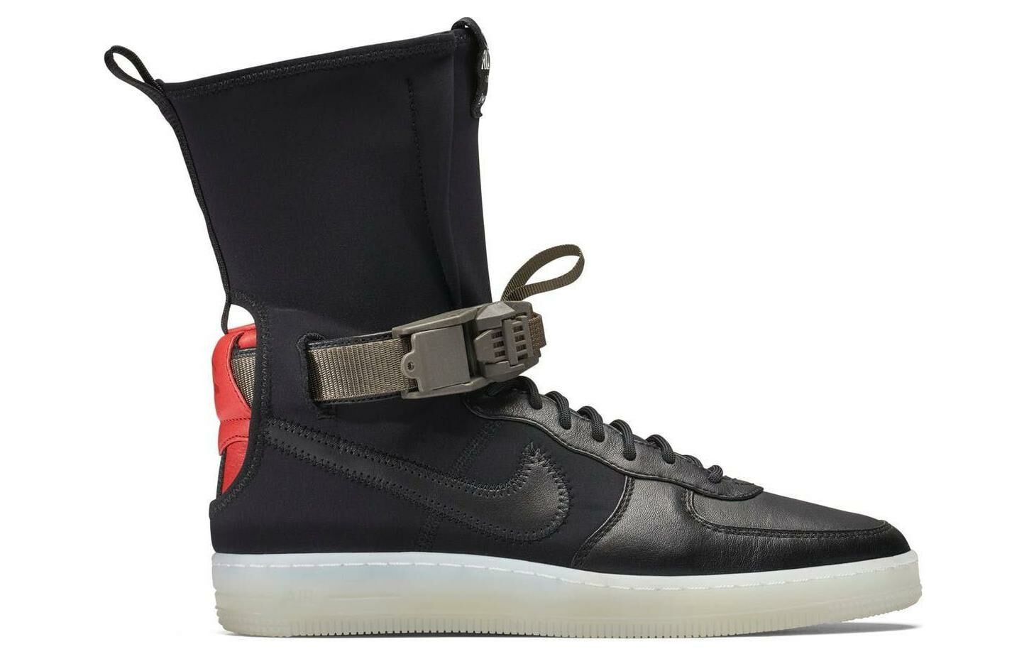 【代購】Nike Air Force 1 Downtown Acronym Black Crimson