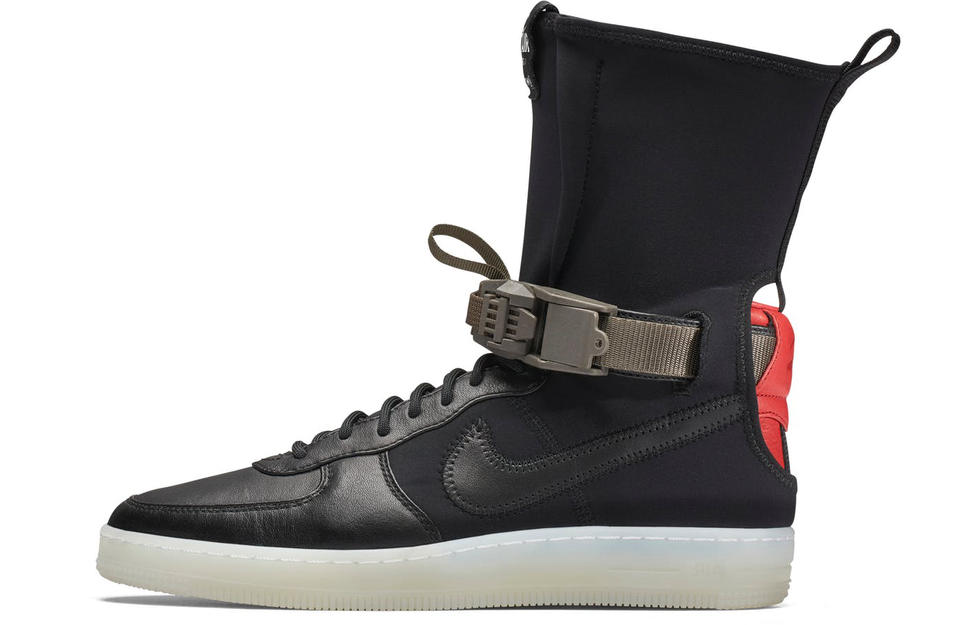 【代購】Nike Air Force 1 Downtown Acronym Black Crimson