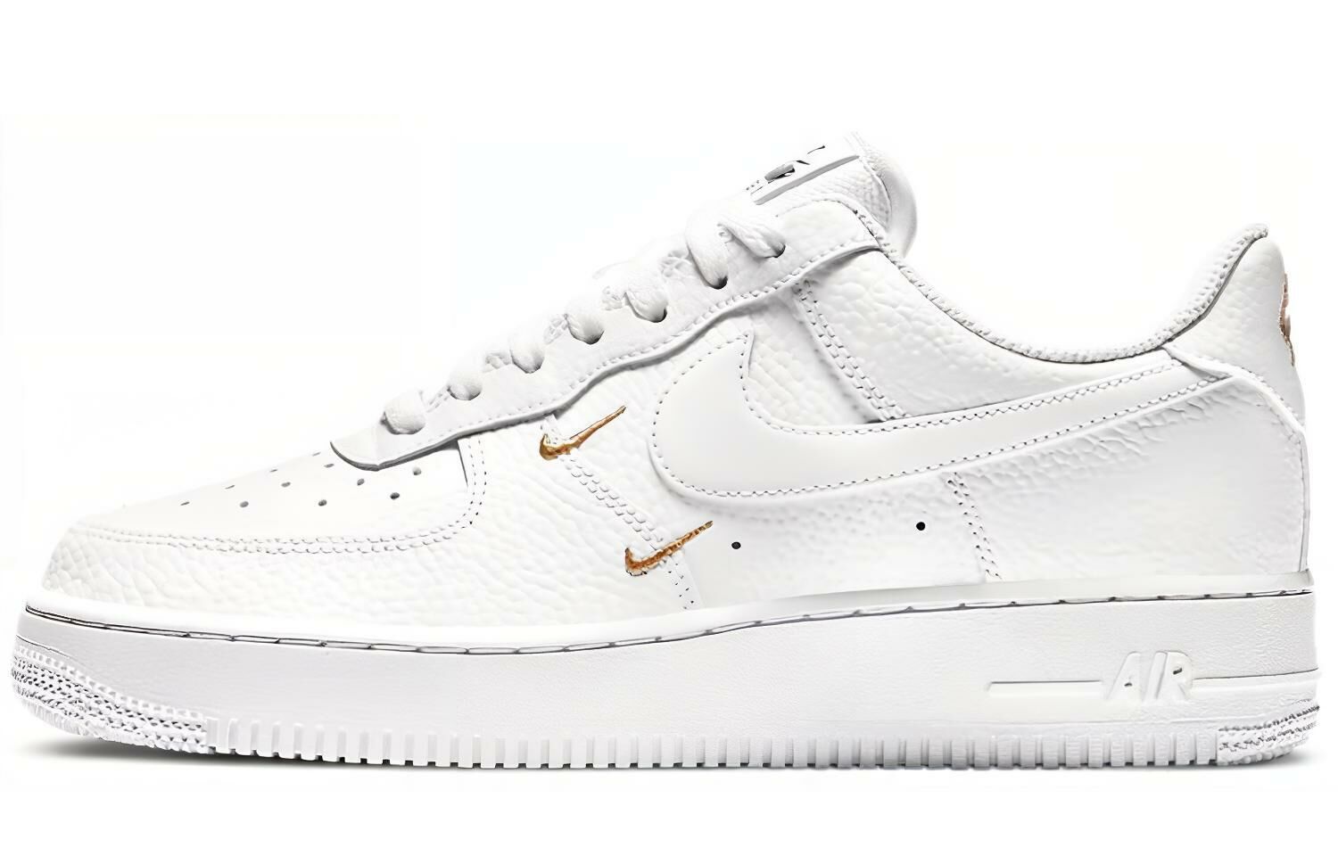 【代購】Nike Air Force 1 Low 07 Essential White Metallic Gold Women's