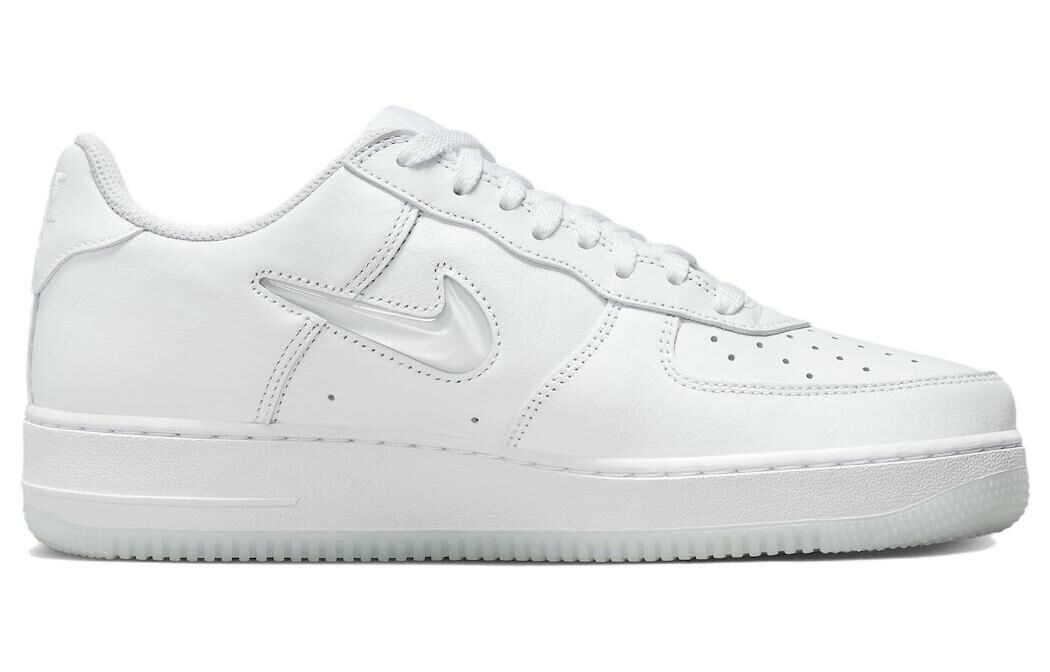 【代購】Nike Air Force 1 Low '07 Retro Color Of The Month Jewel Swoosh Triple White