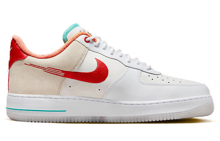 【代購】Nike Air Force 1 Low '07 Prm Just Do It White Red Teal
