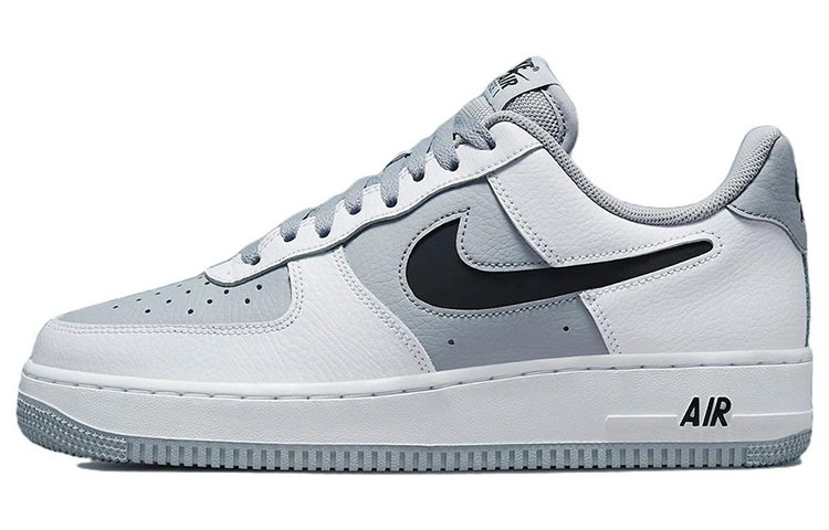 【代購】Nike Air Force 1 Low Cut Out White Grey Black Swoosh