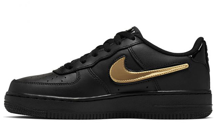 【代購】Nike Air Force 1 LV8 3 'Removable Swoosh - Black' GS