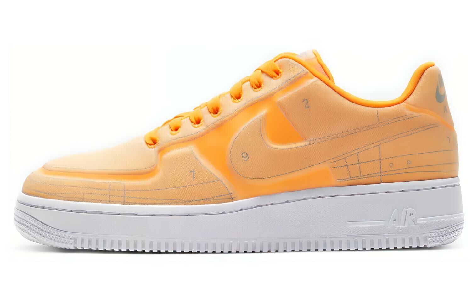 【代購】Nike Air Force 1 Low '07 Lx Blueprint Laser Orange Women's