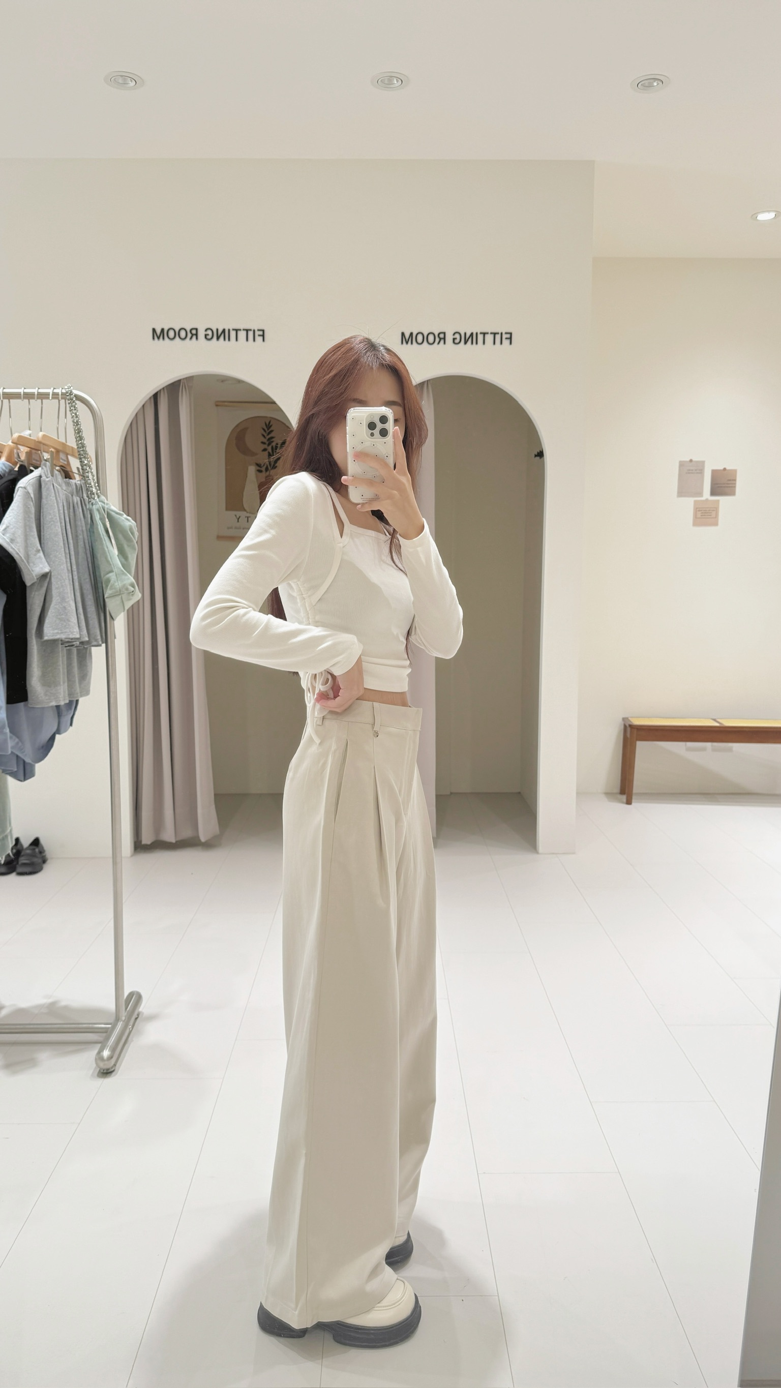 小銀標隱形褲頭西裝褲