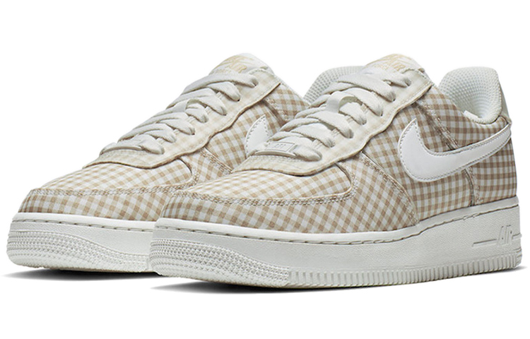 【代購】Nike Air Force 1 Low Qs Beige Gingham Women's