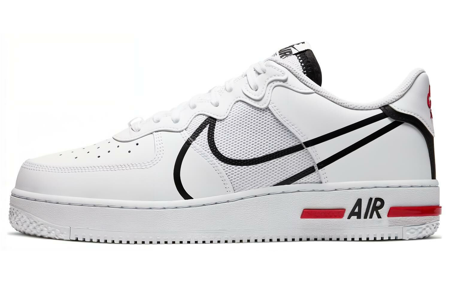 【代購】Nike Air Force 1 React White Black Red