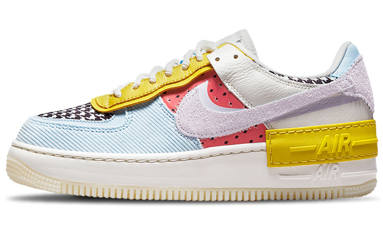【代購】Nike Air Force 1 Low Shadow Multi Print Houndstooth Women's
