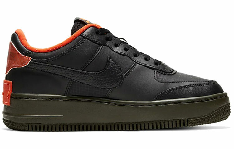 【代購】Nike Air Force 1 Low Shadow Black Hyper Crimson Cargo Khaki Women's
