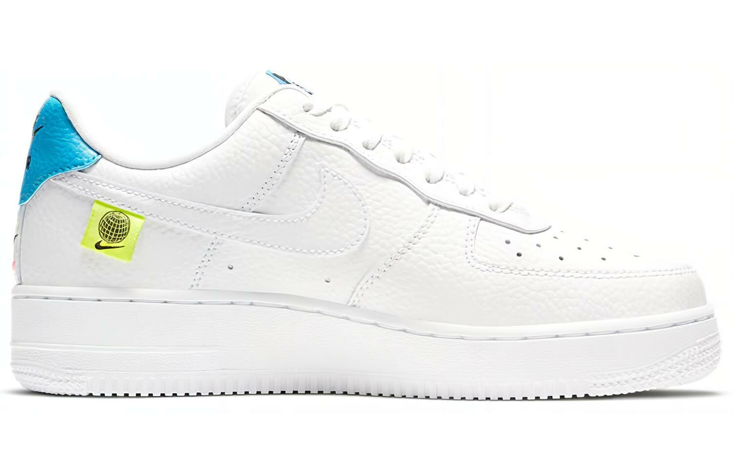 【代購】Nike Air Force 1 Low '07 Worldwide Pack White Blue Volt Women's