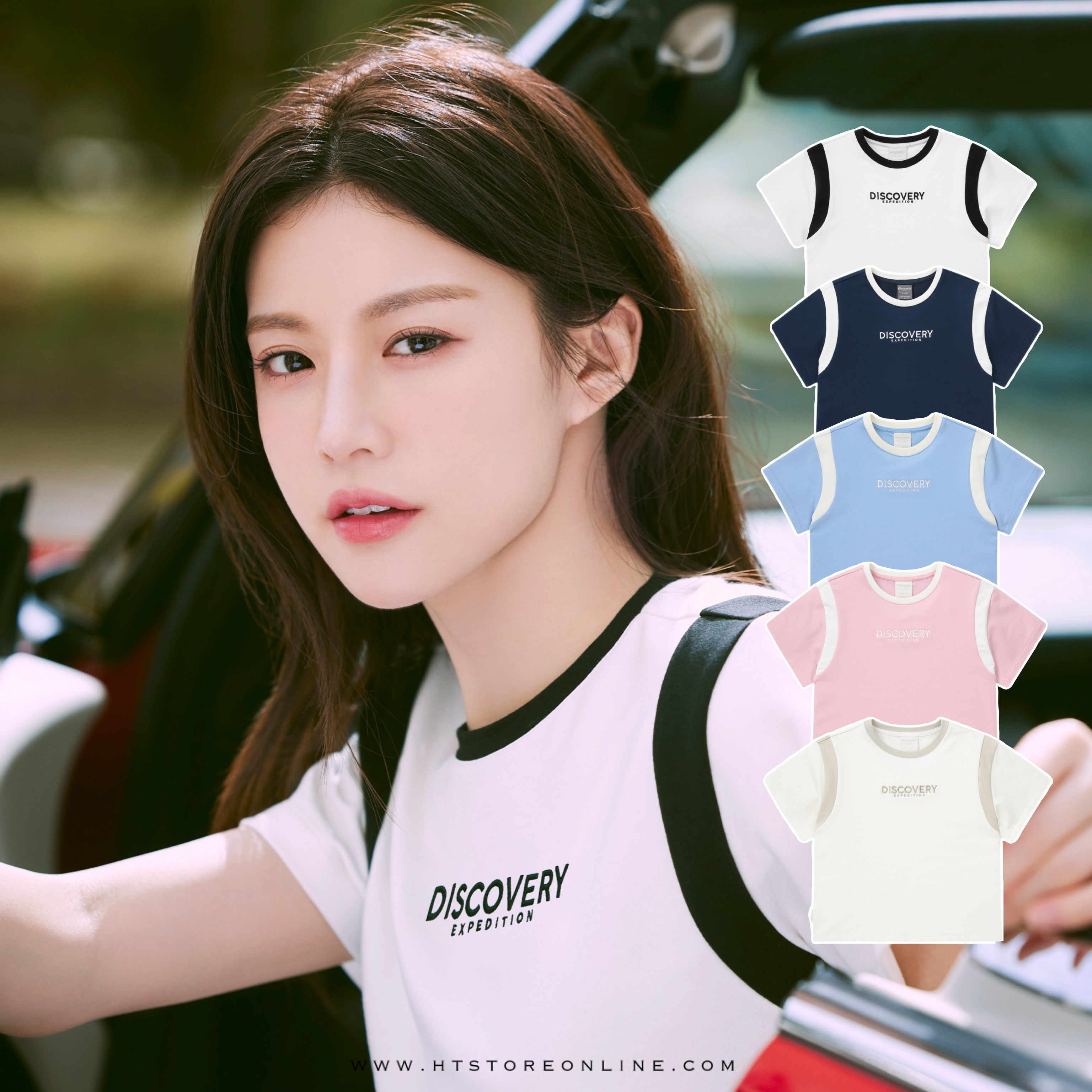 高允貞著用款！Discovery Athleisure Crop Short Sleeve (5 Colours)